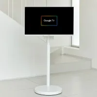 와이드무빙뷰 무선 삼탠바이미 V3-Air 셋트 32인치 FHD QLED 화이트에디션 중소바이미 스마트 이동식 TV (유선가능)